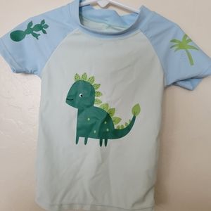 Yober Rash Guard Swim Shirt Dinosaur Cactus Palm Tree
